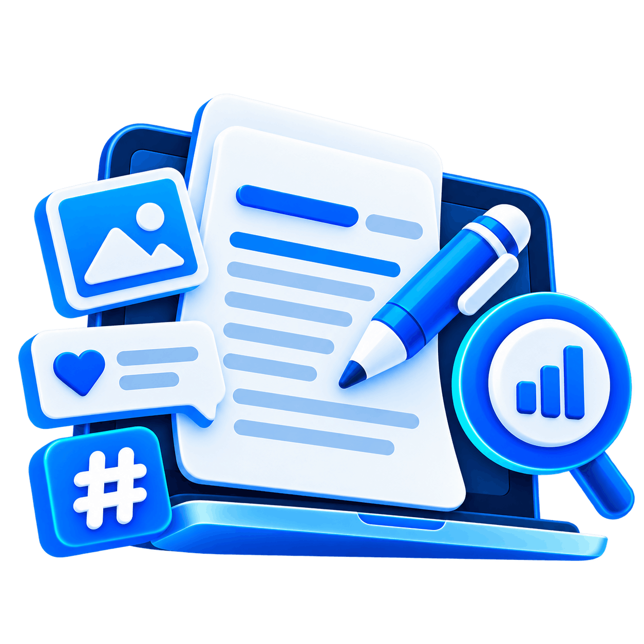 Planificación mensual de publicaciones, historias y contenido estratégico para redes sociales.