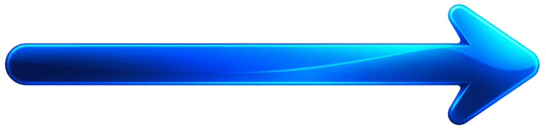 Flecha neon azul brillante marketing digital