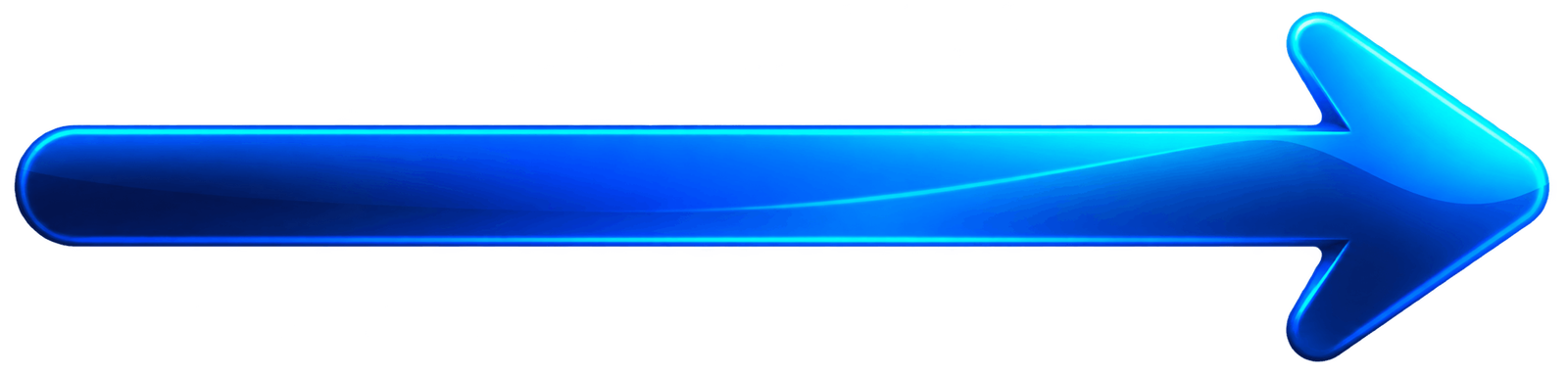Flecha neon azul brillante marketing digital